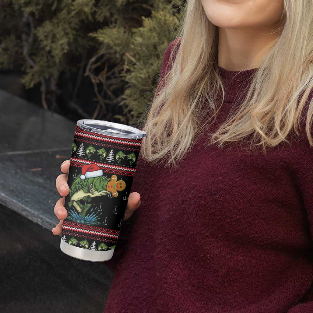 Merry Fishmas Christmas Tumbler Cup Xmas Holiday Patterns - Wonder Print Shop
