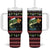 Merry Fishmas Christmas Tumbler With Handle Xmas Holiday Patterns - Wonder Print Shop