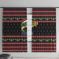 Merry Fishmas Christmas Window Curtain Xmas Holiday Patterns - Wonder Print Shop