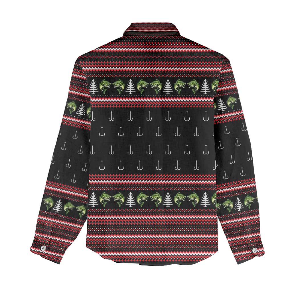Merry Fishmas Christmas Women Casual Shirt Xmas Holiday Patterns - Wonder Print Shop