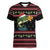 Merry Fishmas Christmas Women V-Neck T-Shirt Xmas Holiday Patterns - Wonder Print Shop