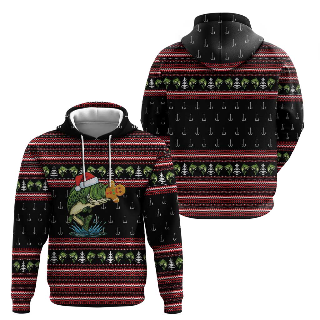 Merry Fishmas Christmas Zip Hoodie Xmas Holiday Patterns - Wonder Print Shop