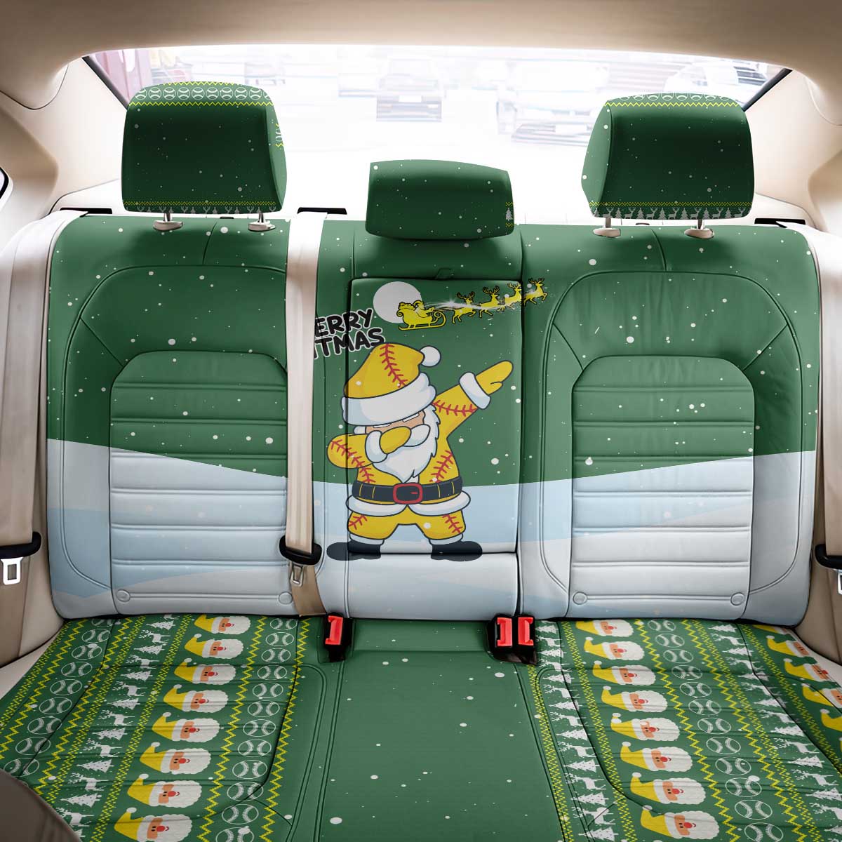 Merry Hitsmas Christmas Yall Christmas Back Car Seat Cover Xmas Holiday Patterns - Wonder Print Shop