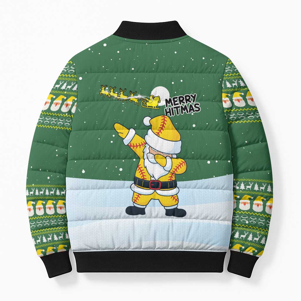 Merry Hitsmas Christmas Yall Christmas Bomber Puffer Jacket Xmas Holiday Patterns - Wonder Print Shop