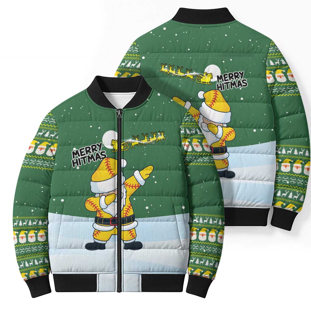 Merry Hitsmas Christmas Yall Christmas Bomber Puffer Jacket Xmas Holiday Patterns - Wonder Print Shop