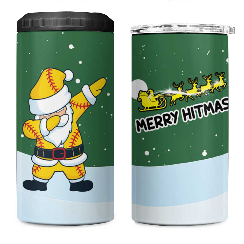 Merry Hitsmas Christmas Yall Christmas 4 in 1 Can Cooler Tumbler Xmas Holiday Patterns - Wonder Print Shop