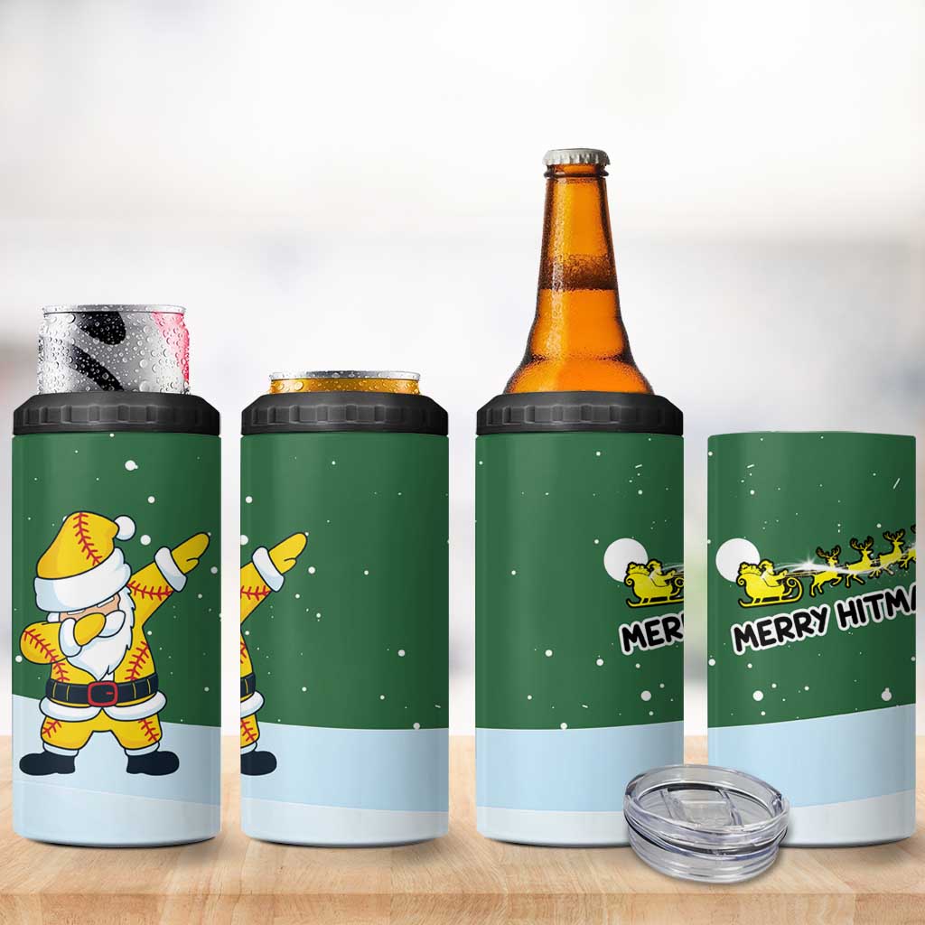 Merry Hitsmas Christmas Yall Christmas 4 in 1 Can Cooler Tumbler Xmas Holiday Patterns - Wonder Print Shop