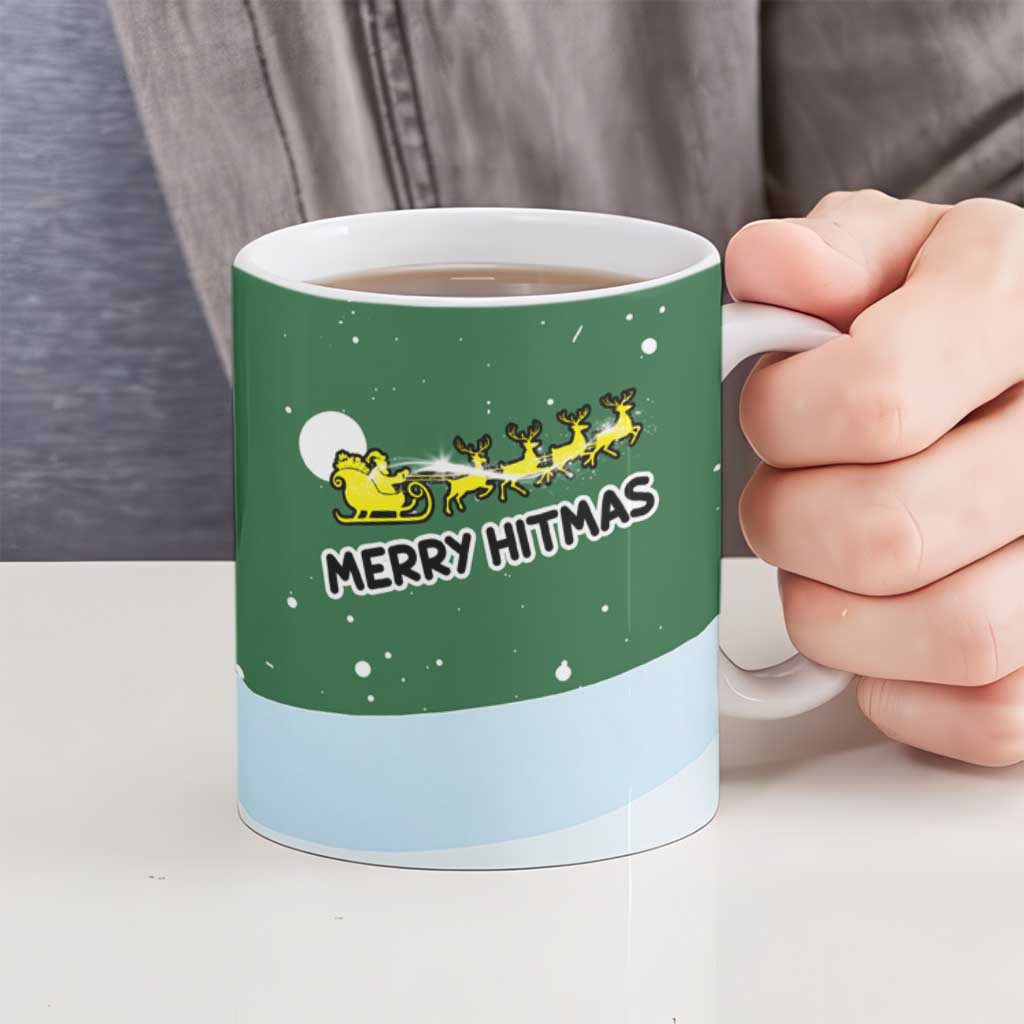 Merry Hitsmas Christmas Yall Christmas Ceramic Mug Xmas Holiday Patterns - Wonder Print Shop