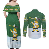 Merry Hitsmas Christmas Yall Christmas Couples Matching Off Shoulder Maxi Dress and Long Sleeve Button Shirt Xmas Holiday Patterns - Wonder Print Shop