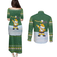 Merry Hitsmas Christmas Yall Christmas Couples Matching Puletasi and Long Sleeve Button Shirt Xmas Holiday Patterns - Wonder Print Shop