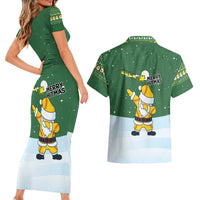 Merry Hitsmas Christmas Yall Christmas Couples Matching Short Sleeve Bodycon Dress and Hawaiian Shirt Xmas Holiday Patterns - Wonder Print Shop