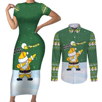 Merry Hitsmas Christmas Yall Christmas Couples Matching Short Sleeve Bodycon Dress and Long Sleeve Button Shirt Xmas Holiday Patterns - Wonder Print Shop
