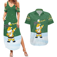 Merry Hitsmas Christmas Yall Christmas Couples Matching Summer Maxi Dress and Hawaiian Shirt Xmas Holiday Patterns - Wonder Print Shop
