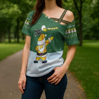 Merry Hitsmas Christmas Yall Christmas Cross Shoulder Shirt Xmas Holiday Patterns - Wonder Print Shop