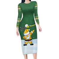Merry Hitsmas Christmas Yall Christmas Family Matching Long Sleeve Bodycon Dress and Hawaiian Shirt Xmas Holiday Patterns - Wonder Print Shop
