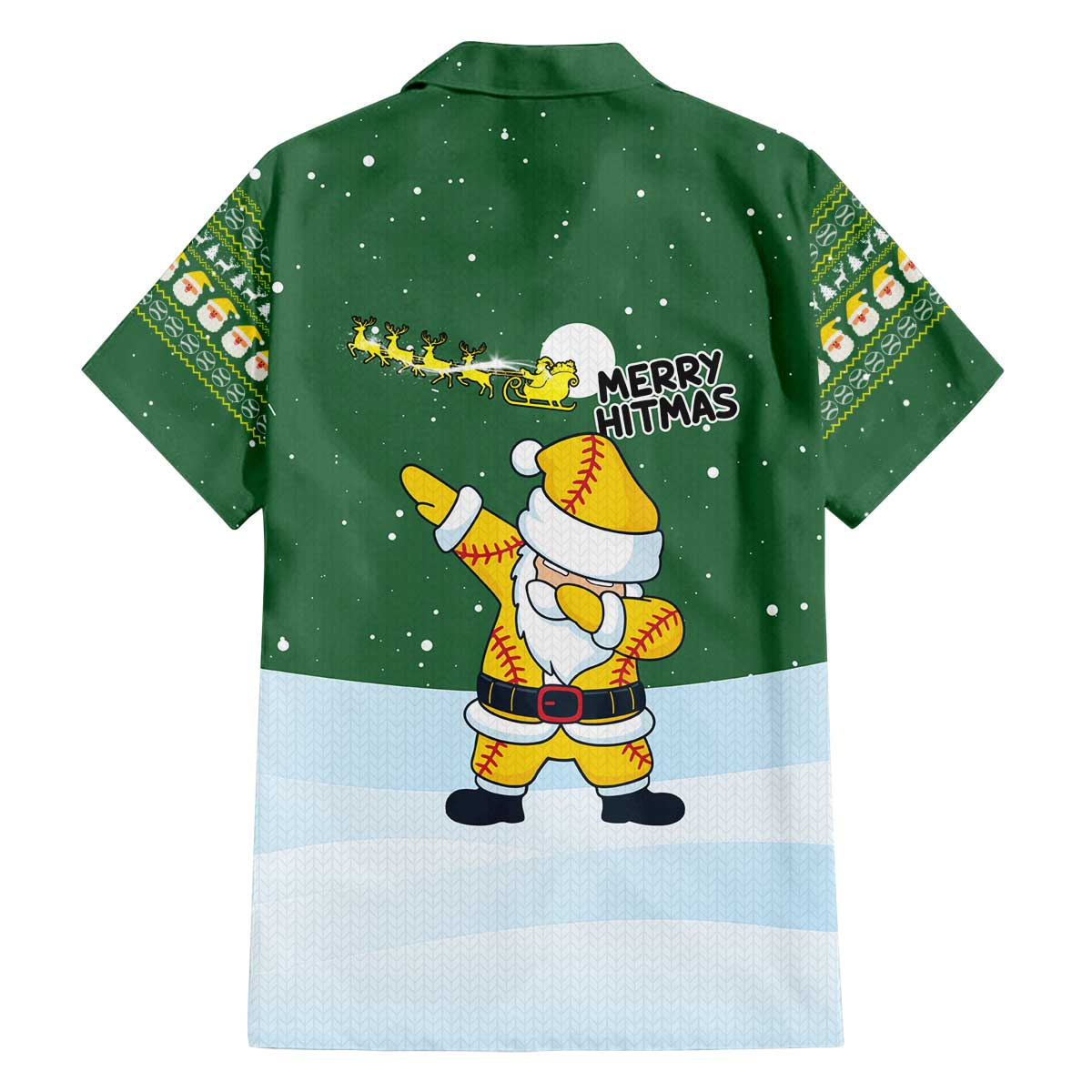 Merry Hitsmas Christmas Yall Christmas Family Matching Off The Shoulder Long Sleeve Dress and Hawaiian Shirt Xmas Holiday Patterns - Wonder Print Shop