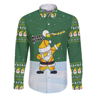 Merry Hitsmas Christmas Yall Christmas Family Matching Off The Shoulder Long Sleeve Dress and Hawaiian Shirt Xmas Holiday Patterns - Wonder Print Shop