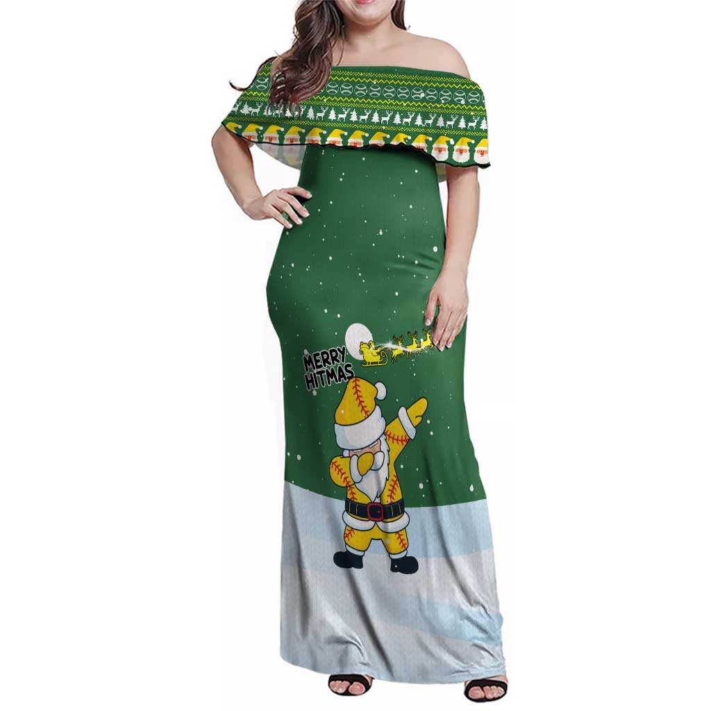 Merry Hitsmas Christmas Yall Christmas Family Matching Off Shoulder Maxi Dress and Hawaiian Shirt Xmas Holiday Patterns - Wonder Print Shop