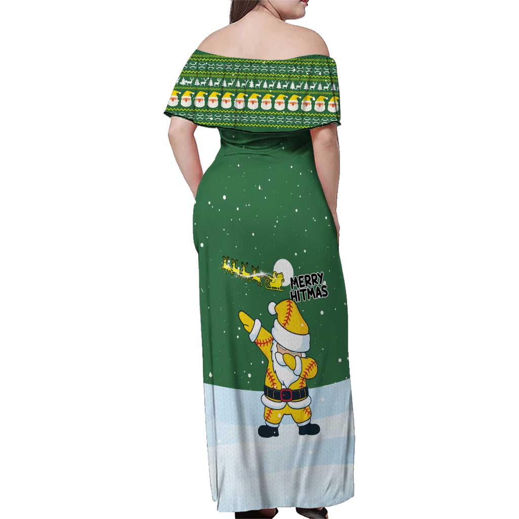 Merry Hitsmas Christmas Yall Christmas Family Matching Off Shoulder Maxi Dress and Hawaiian Shirt Xmas Holiday Patterns - Wonder Print Shop