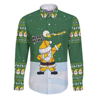 Merry Hitsmas Christmas Yall Christmas Family Matching Off Shoulder Short Dress and Hawaiian Shirt Xmas Holiday Patterns - Wonder Print Shop