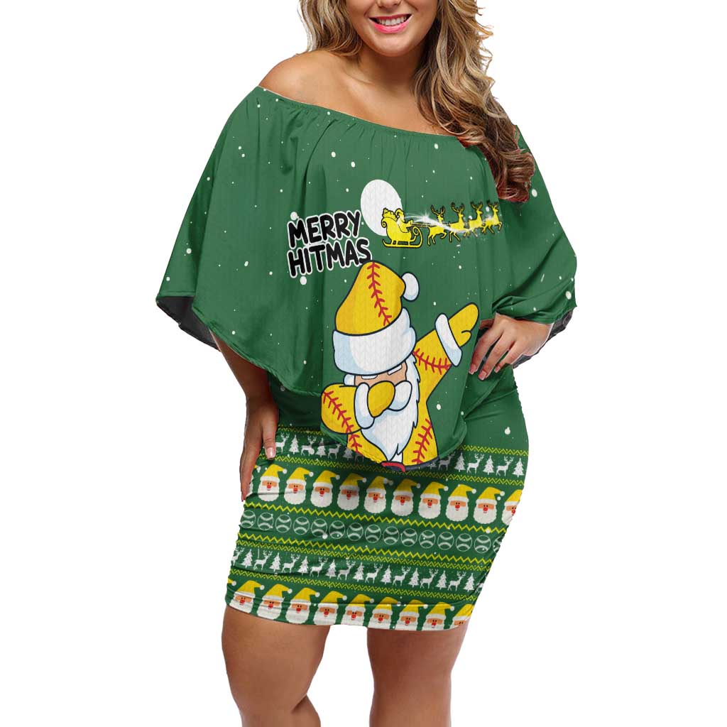 Merry Hitsmas Christmas Yall Christmas Family Matching Off Shoulder Short Dress and Hawaiian Shirt Xmas Holiday Patterns - Wonder Print Shop