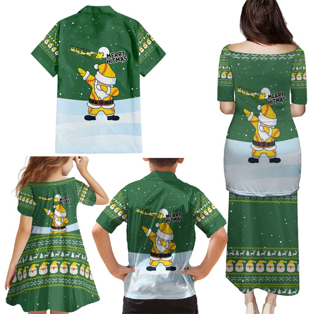 Merry Hitsmas Christmas Yall Christmas Family Matching Puletasi and Hawaiian Shirt Xmas Holiday Patterns - Wonder Print Shop