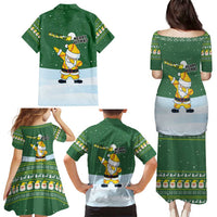 Merry Hitsmas Christmas Yall Christmas Family Matching Puletasi and Hawaiian Shirt Xmas Holiday Patterns - Wonder Print Shop