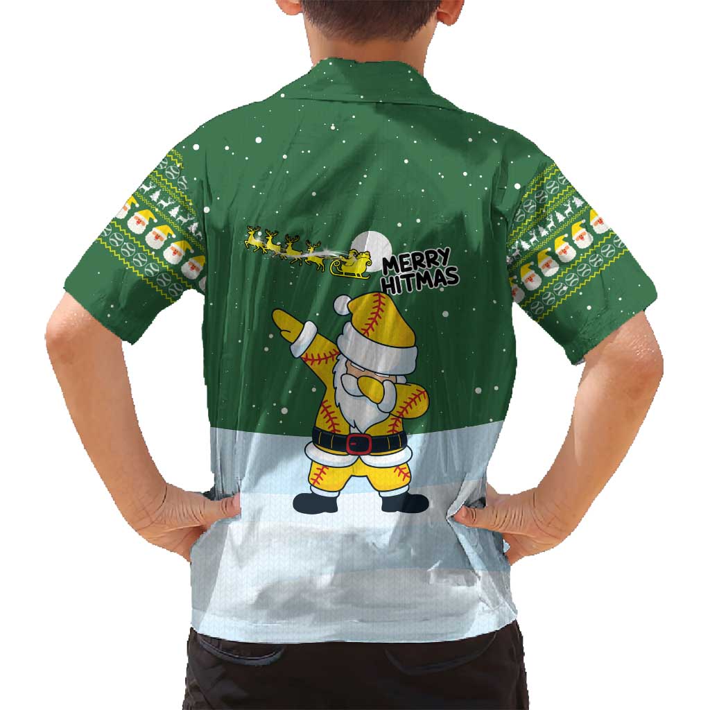 Merry Hitsmas Christmas Yall Christmas Family Matching Summer Maxi Dress and Hawaiian Shirt Xmas Holiday Patterns - Wonder Print Shop