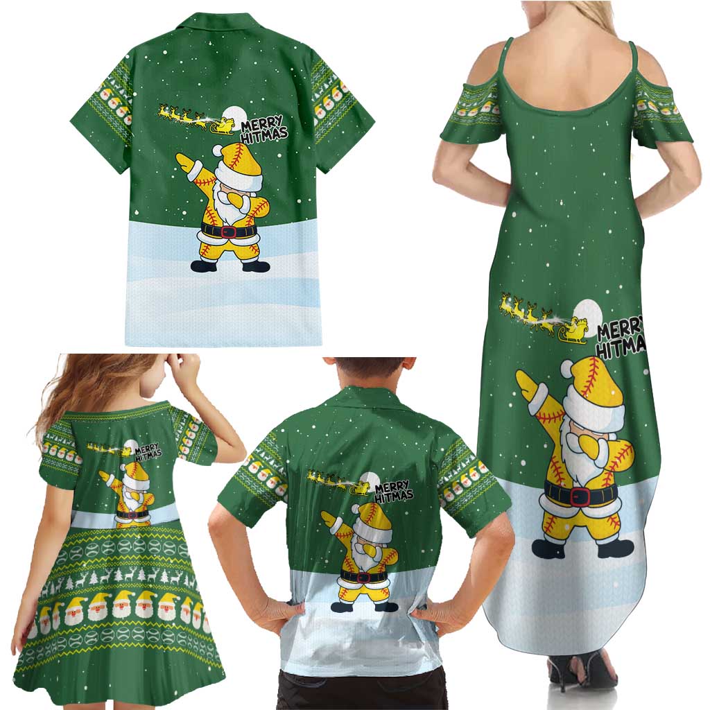 Merry Hitsmas Christmas Yall Christmas Family Matching Summer Maxi Dress and Hawaiian Shirt Xmas Holiday Patterns - Wonder Print Shop