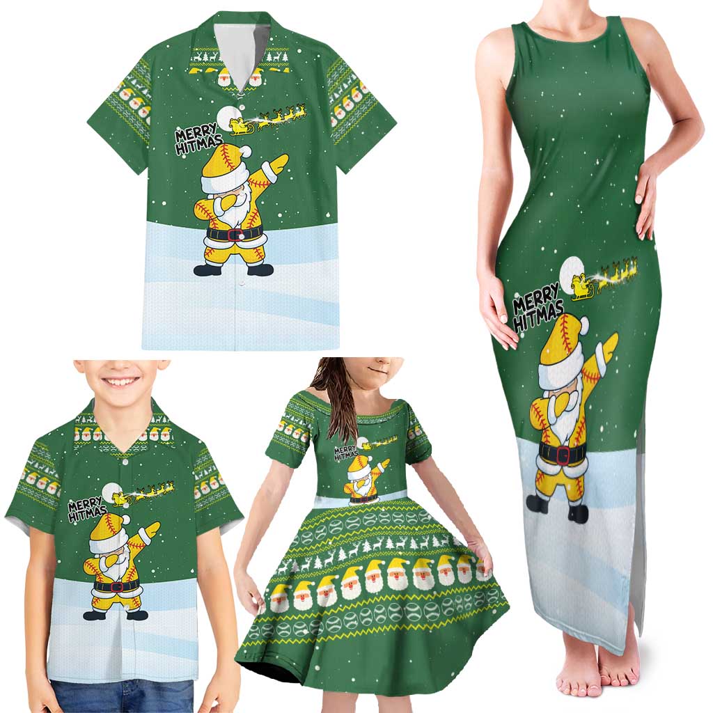 Merry Hitsmas Christmas Yall Christmas Family Matching Tank Maxi Dress and Hawaiian Shirt Xmas Holiday Patterns - Wonder Print Shop