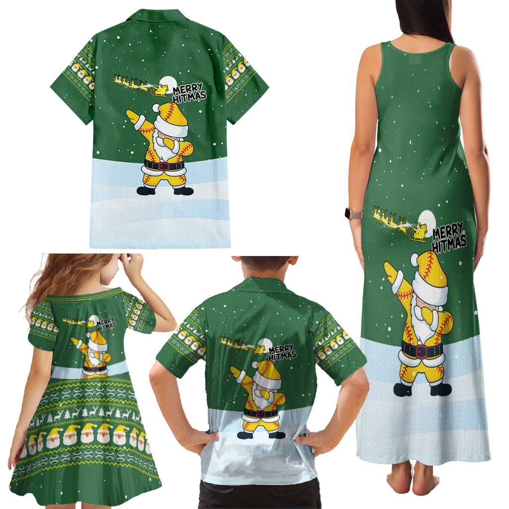 Merry Hitsmas Christmas Yall Christmas Family Matching Tank Maxi Dress and Hawaiian Shirt Xmas Holiday Patterns - Wonder Print Shop