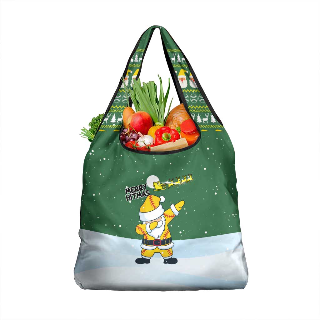 Merry Hitsmas Christmas Yall Christmas Grocery Bag Xmas Holiday Patterns - Wonder Print Shop
