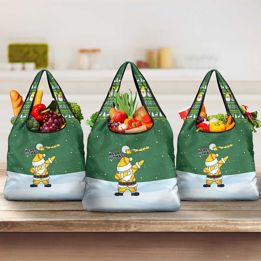 Merry Hitsmas Christmas Yall Christmas Grocery Bag Xmas Holiday Patterns - Wonder Print Shop