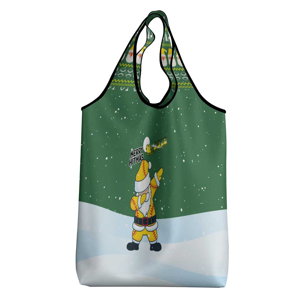 Merry Hitsmas Christmas Yall Christmas Grocery Bag Xmas Holiday Patterns - Wonder Print Shop