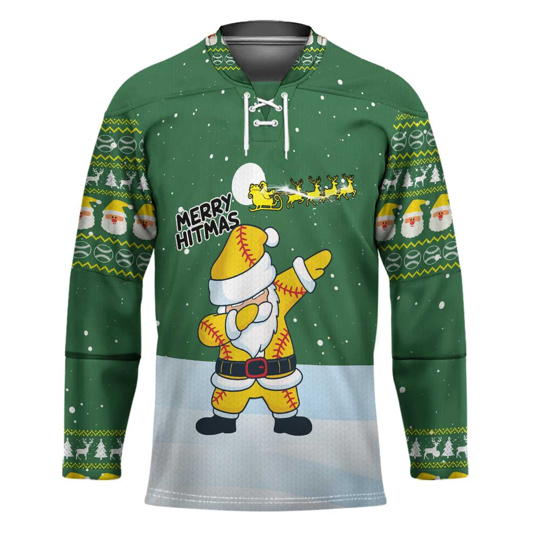 Merry Hitsmas Christmas Yall Christmas Hockey Jersey Xmas Holiday Patterns - Wonder Print Shop