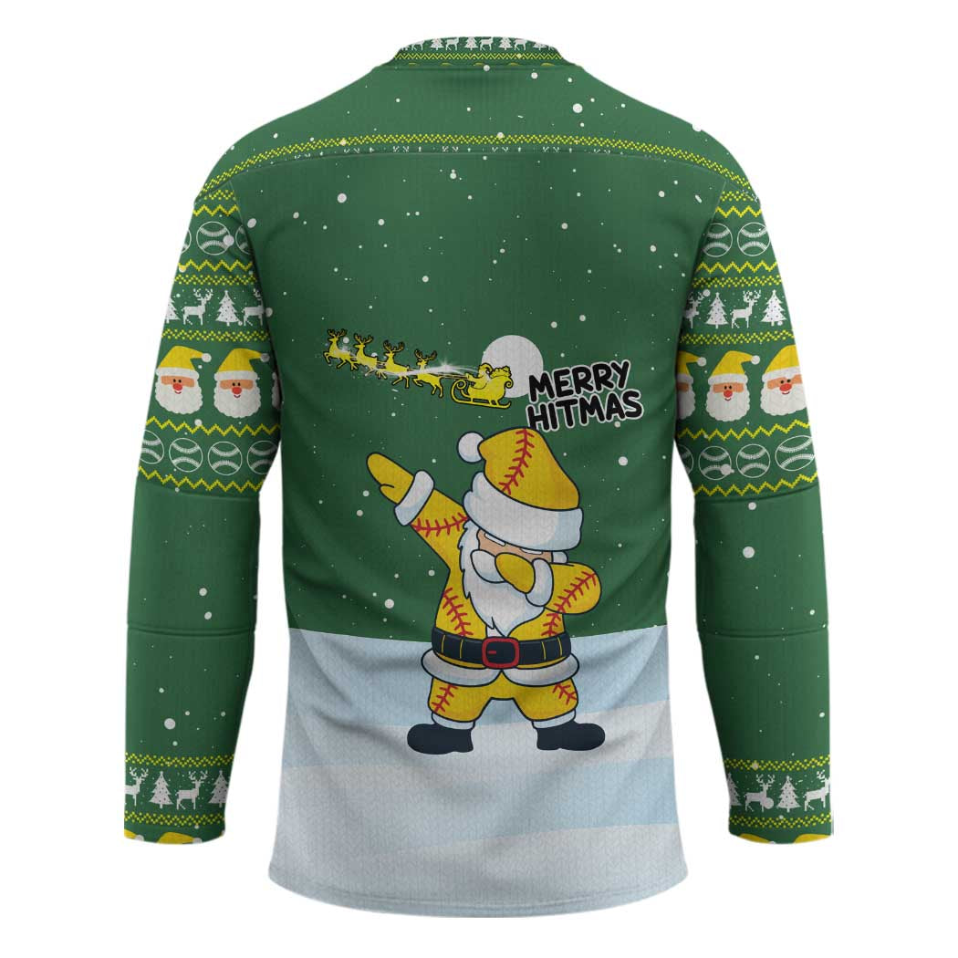 Merry Hitsmas Christmas Yall Christmas Hockey Jersey Xmas Holiday Patterns - Wonder Print Shop