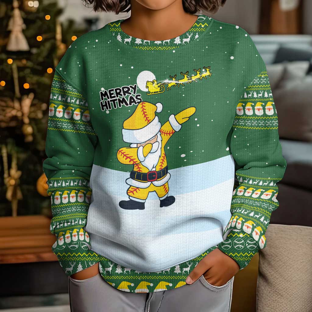 Merry Hitsmas Christmas Yall Christmas Kid Ugly Christmas Sweater Xmas Holiday Patterns - Wonder Print Shop