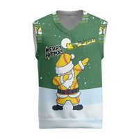 Merry Hitsmas Christmas Yall Christmas Knitted V-Neck Vest Xmas Holiday Patterns - Wonder Print Shop