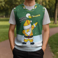 Merry Hitsmas Christmas Yall Christmas Knitted V-Neck Vest Xmas Holiday Patterns - Wonder Print Shop