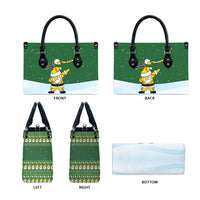 Merry Hitsmas Christmas Yall Christmas Leather Bag Xmas Holiday Patterns - Wonder Print Shop
