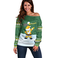 Merry Hitsmas Christmas Yall Christmas Off Shoulder Sweater Xmas Holiday Patterns - Wonder Print Shop