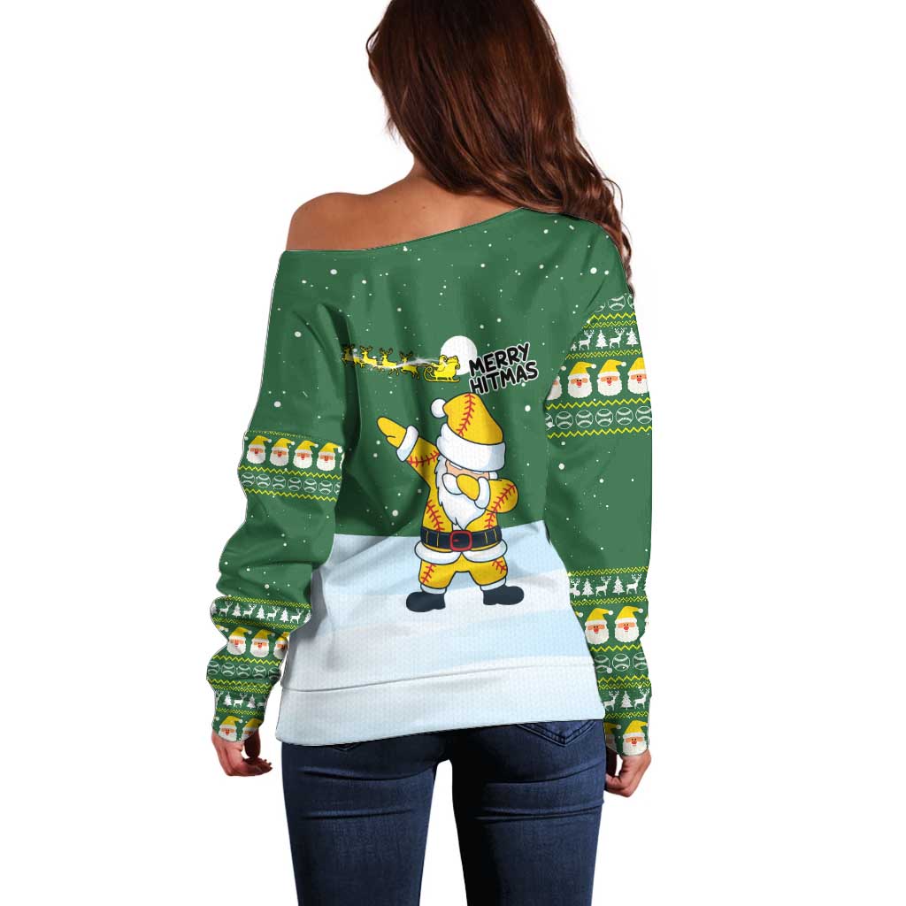 Merry Hitsmas Christmas Yall Christmas Off Shoulder Sweater Xmas Holiday Patterns - Wonder Print Shop