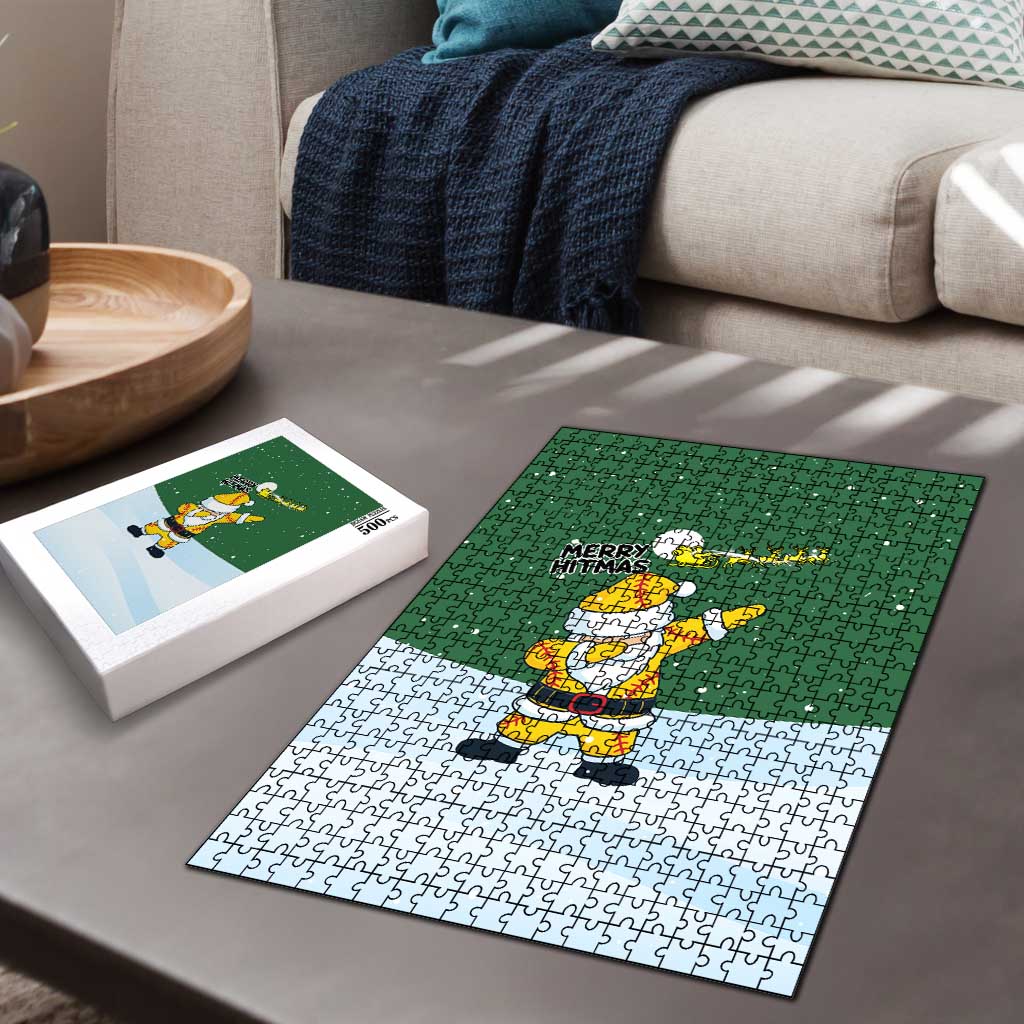 Merry Hitsmas Christmas Yall Christmas Puzzle Xmas Holiday Patterns - Wonder Print Shop