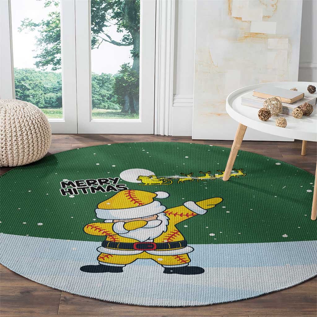 Merry Hitsmas Christmas Yall Christmas Round Carpet Xmas Holiday Patterns - Wonder Print Shop