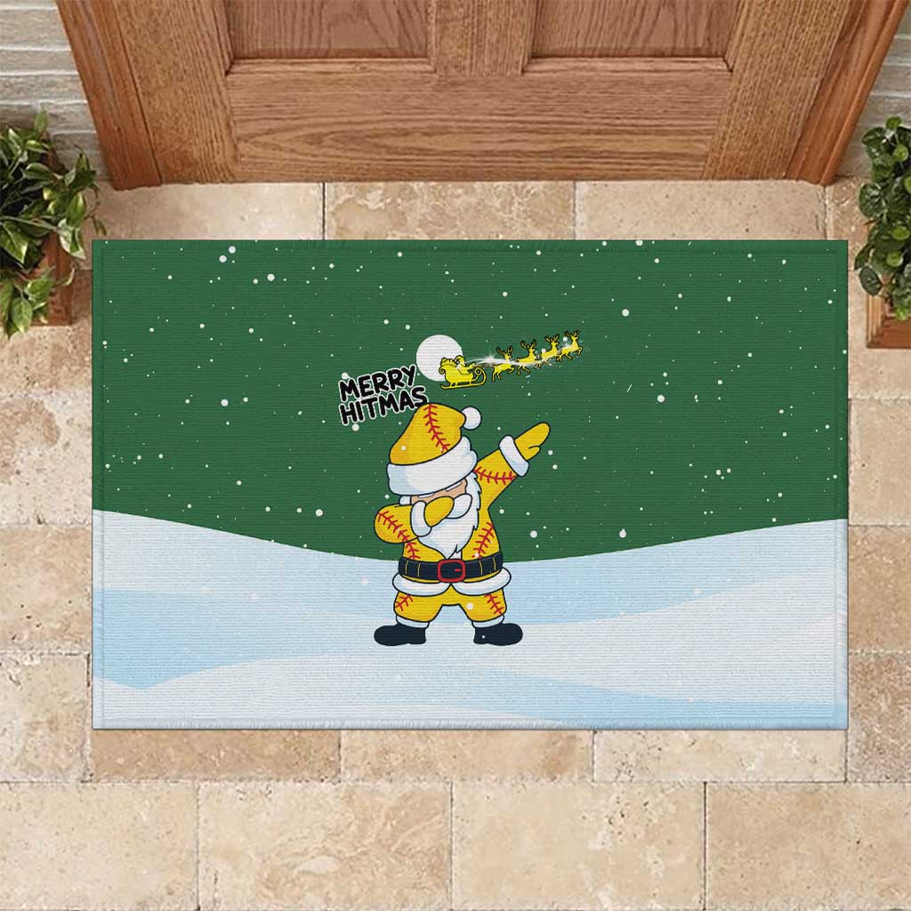 Merry Hitsmas Christmas Yall Christmas Rubber Doormat Xmas Holiday Patterns - Wonder Print Shop