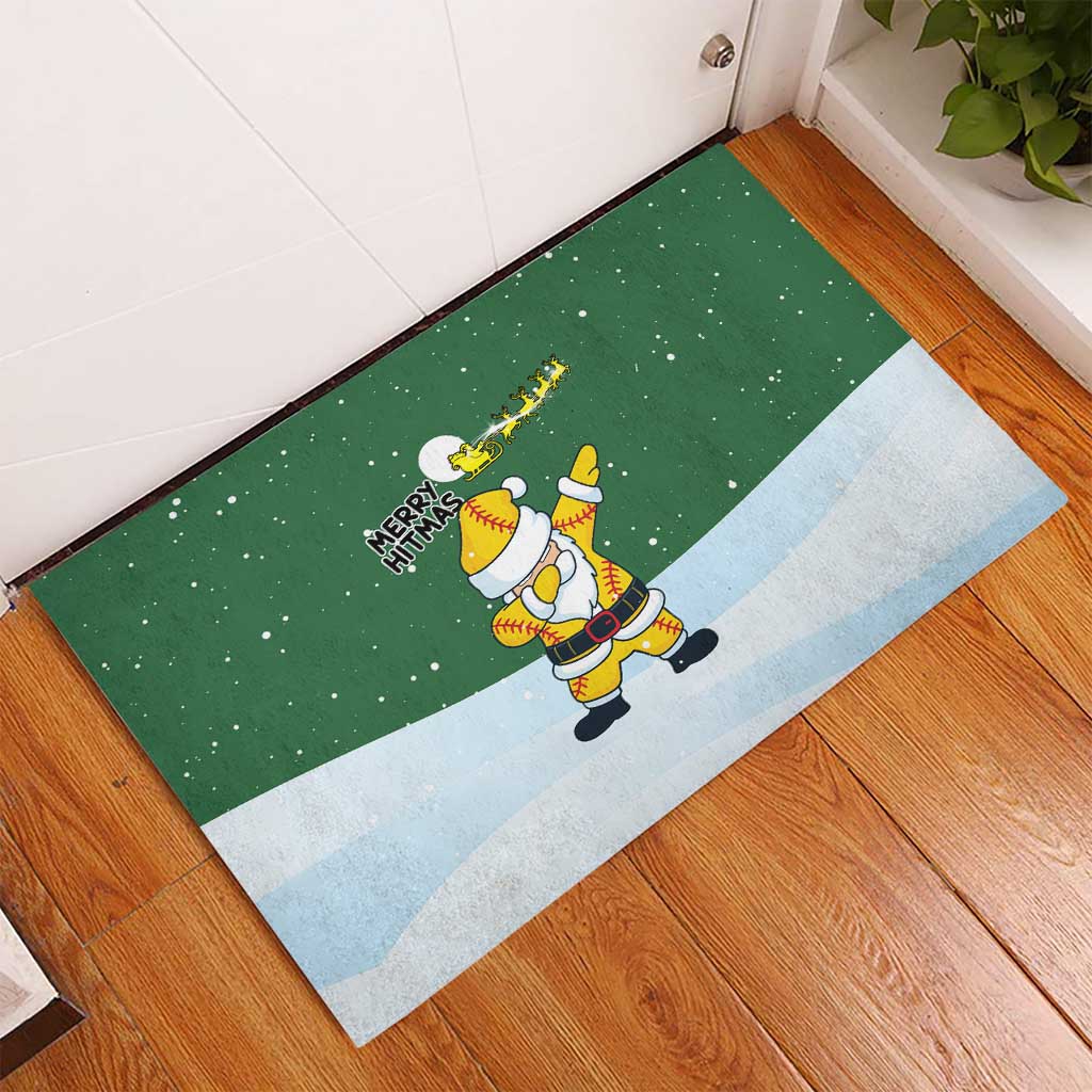 Merry Hitsmas Christmas Yall Christmas Rubber Doormat Xmas Holiday Patterns - Wonder Print Shop
