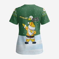 Merry Hitsmas Christmas Yall Christmas Scrub Top Xmas Holiday Patterns - Wonder Print Shop