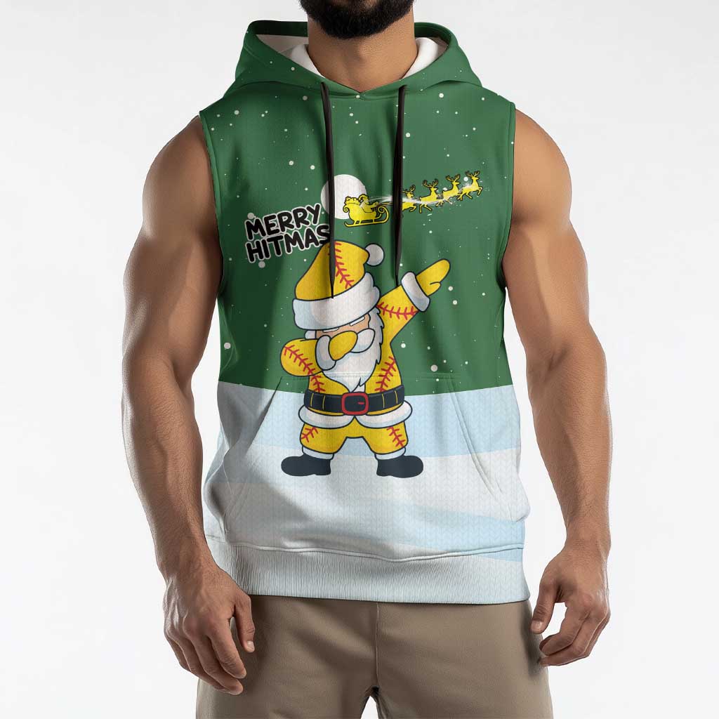 Merry Hitsmas Christmas Yall Christmas Sleeveless Hoodie Xmas Holiday Patterns - Wonder Print Shop