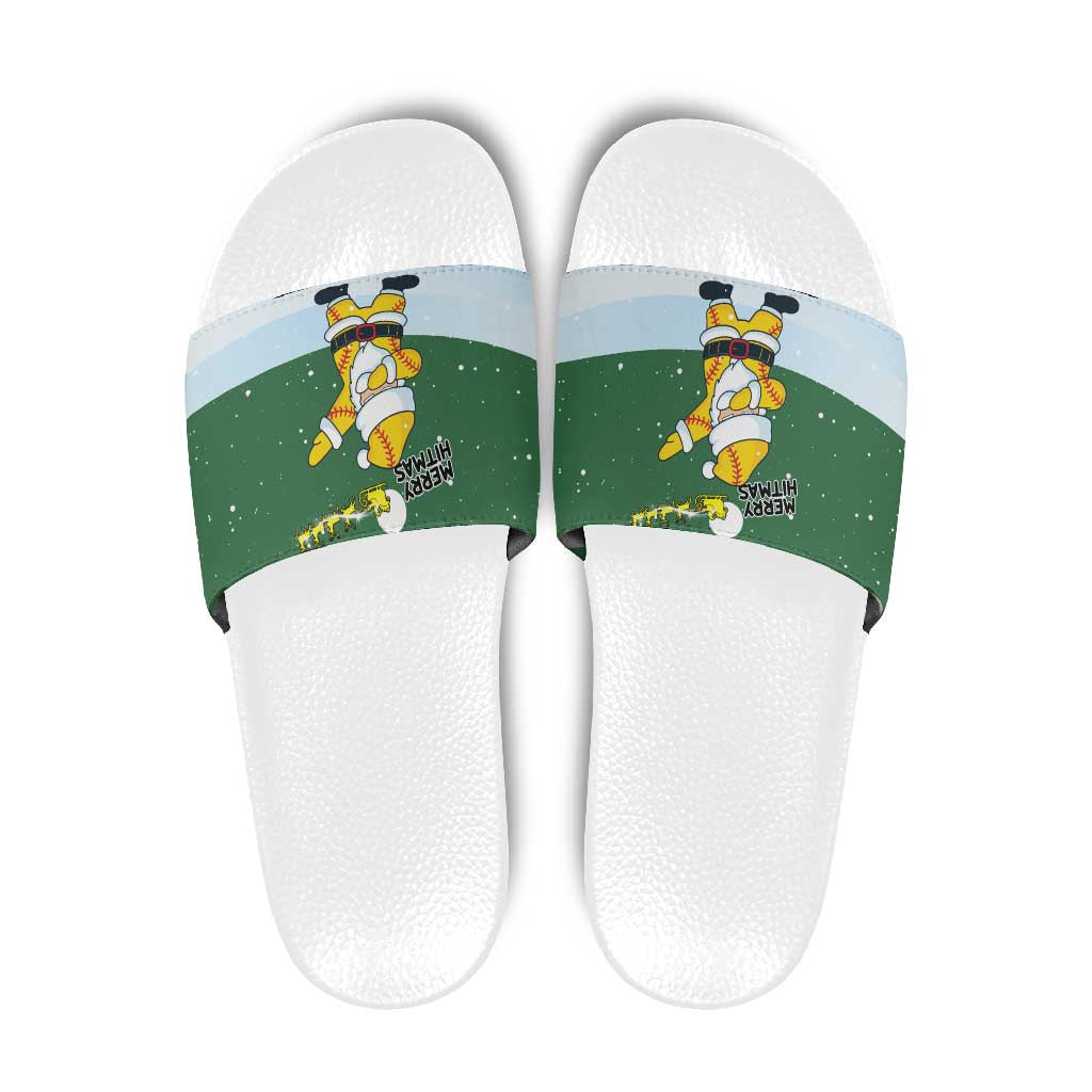 Merry Hitsmas Christmas Yall Christmas Slide Sandals Xmas Holiday Patterns - Wonder Print Shop