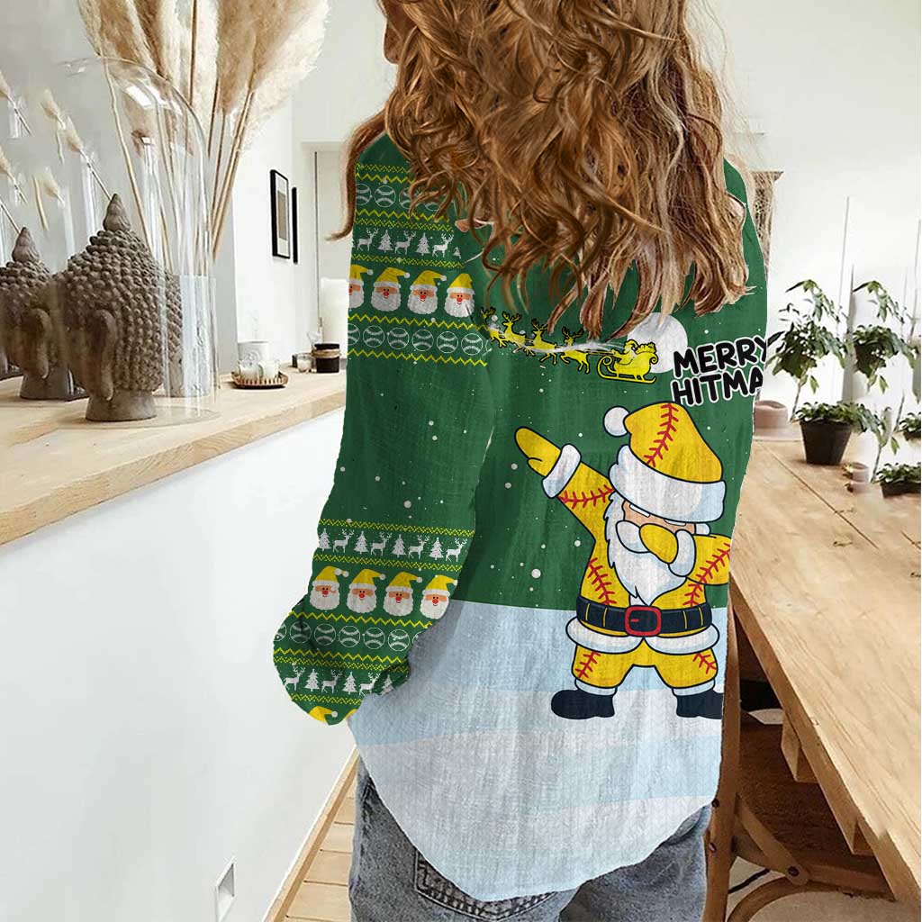 Merry Hitsmas Christmas Yall Christmas Women Casual Shirt Xmas Holiday Patterns - Wonder Print Shop
